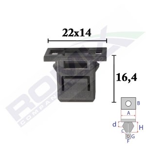 Gniazdo montażowe ROMIX COMPANY C70672 91548TZ5A02 HONDA
