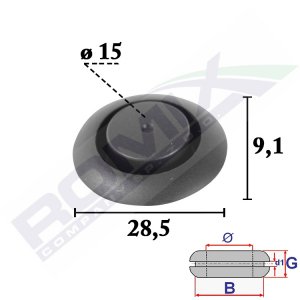 Zaślepka drzwi, klapy tylnej ROMIX COMPANY C70674 9555120000 HONDA