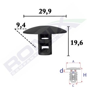 Spinka nasadzana ROMIX COMPANY C70686 7703081127 RENAULT, DACIA