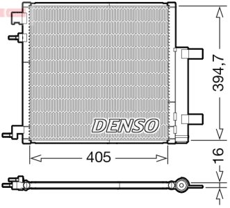 Chłodnica klimatyzacji DENSO DCN15006 95480135 z osuszaczem CHEVROLET