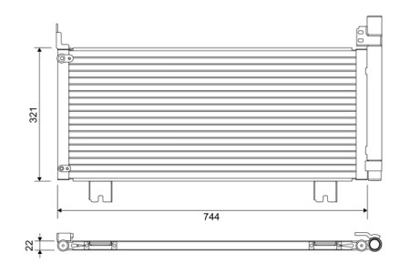 Chłodnica klimatyzacji VALEO 822651 88460-48150 LEXUS
