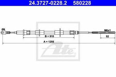 Linka hamulca ATE 24.3727-0228 34401166054