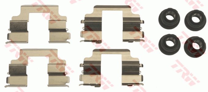 Zestaw montażowy klocków hamulcowych TRW PFK658 