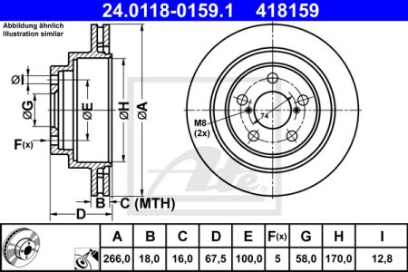 TARCZA HAM.TYL SUBARU OUTBACK 09- 15