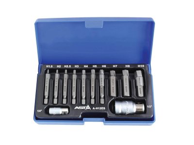 ZESTAW BITÓW HEX DO WYKRĘCANIA ŚRUB 1/4 I 1/2 TECHMAN A H12ES
