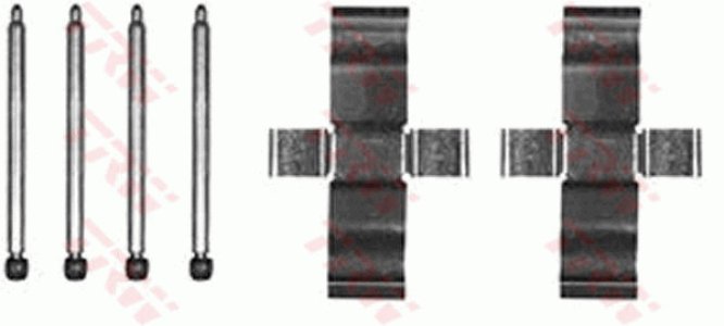 Zestaw montażowy klocków hamulcowych TRW PFK128 608094500