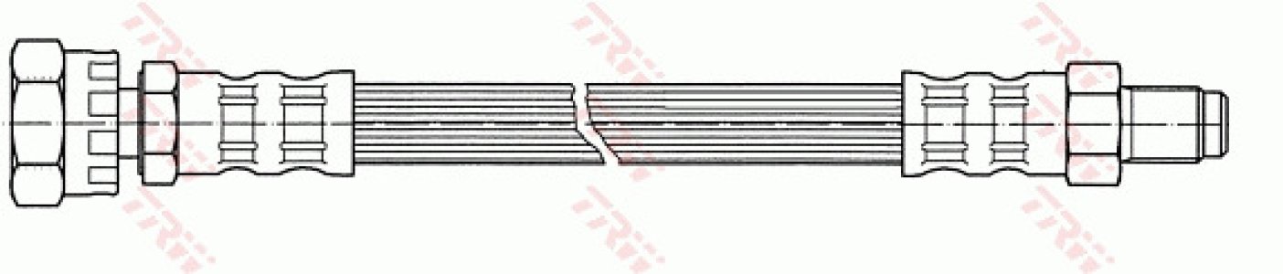 Przewód hamulcowy giętki TRW PHA283 6314280135
