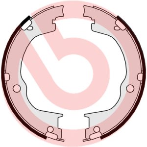 Szczęki hamulcowe BREMBO S10515 96626083 OPEL ANTARA  06- (RĘCZNY)