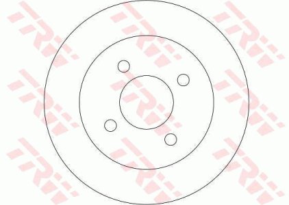 Tarcza hamulcowa TRW DF4254 402062N301