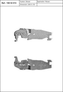 ROZPIERAKI DO SZCZĘK HAMULC. QUICK BRAKE 108 53 013 NISSAN PRIMERA 96-