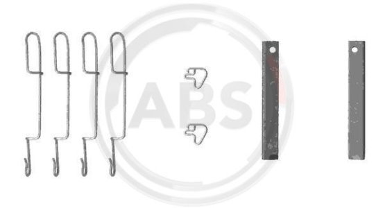 Zestaw montażowy klocków hamulcowych A.B.S. 1280Q 0041280000