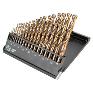 WIERTŁA DO METALU HSS-CO 1.0-10.0 MM, ZESTAW 19 SZT.