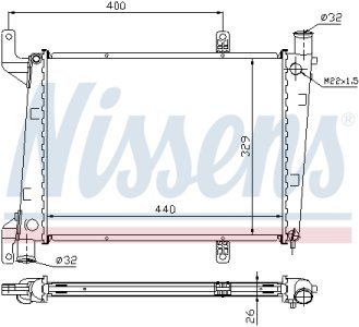 Chłodnica silnika NISSENS 65561A 8601842