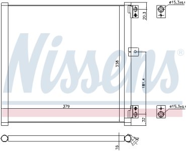 Chłodnica klimatyzacji NISSENS 940704 99157311104