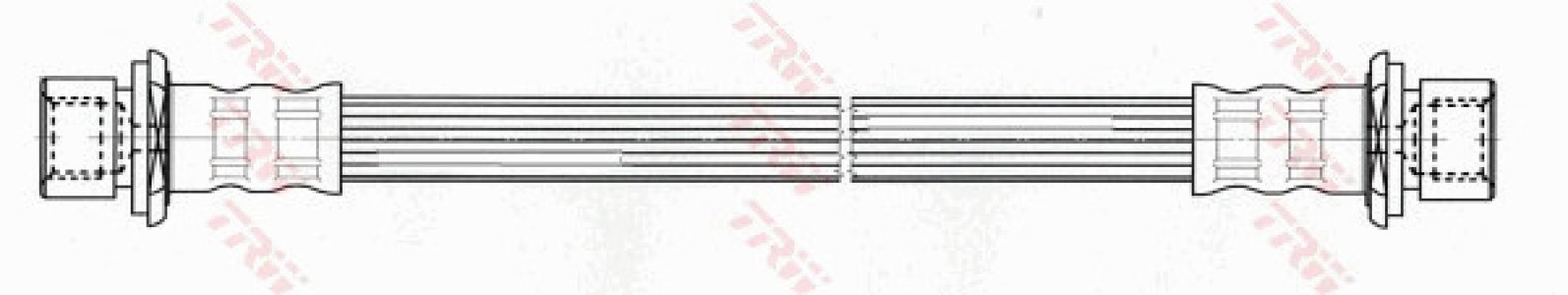 Przewód hamulcowy giętki TRW PHA432 9094702A47