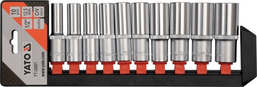 ZESTAW NASADEK DLUGICH 1/2, 10CZ.