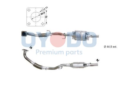 Katalizator OYODO 10N0009-OYO 6Q0253059BK SEAT SKODA VW