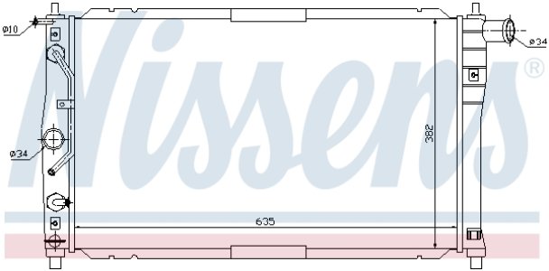 Chłodnica silnika NISSENS 616551 96182261