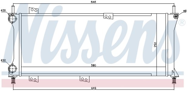 Chłodnica silnika NISSENS 617731 46777410