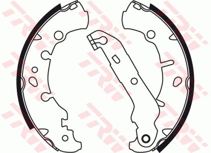 Szczęki hamulcowe TRW GS8742 1417551