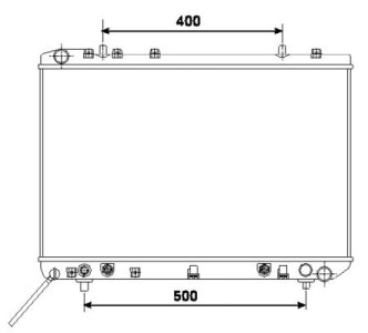 Chłodnica silnika NRF 53499 2131005110