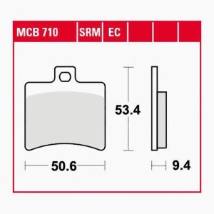 Klocki hamulcowe TRW MCB710EC 