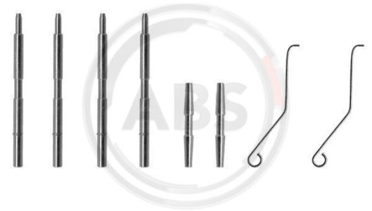 Zestaw montażowy klocków hamulcowych A.B.S. 1044Q 0061044000