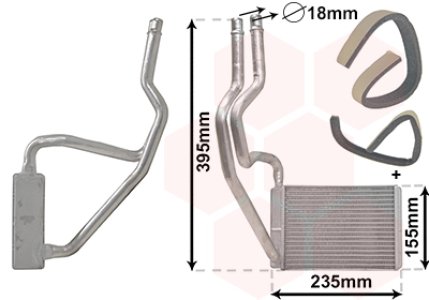 Nagrzewnica VAN WEZEL 18006329 1206926