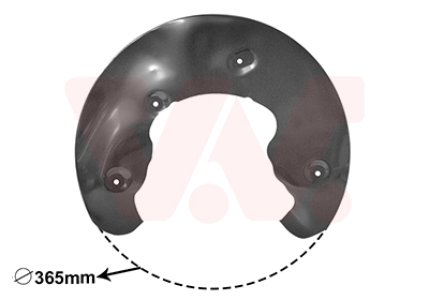 OSŁONA TARCZY HAMULCOWEJ VAN WEZEL 0327372 8K0615312H AUDI