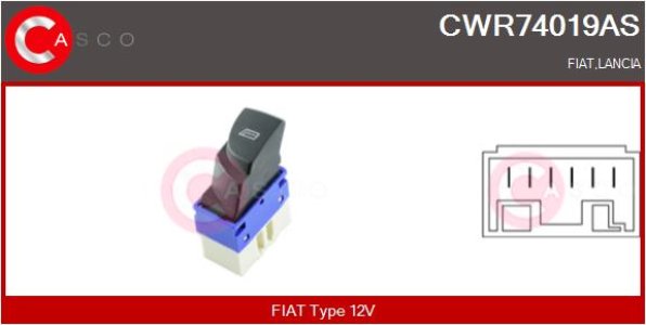 PRZELACZNIK PODNOSNIKA SZYBY PP 6PIN