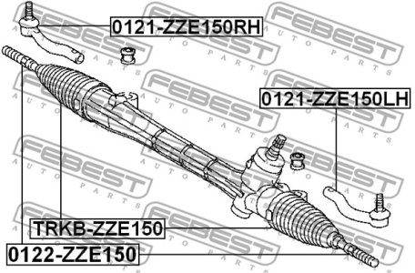DRĄŻEK KIER. TOYOTA AURIS (UKP) ZRE181 2012.10-2018.11 LE/PR