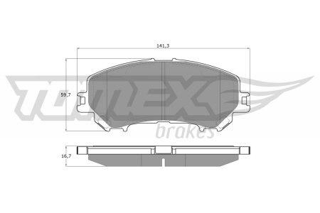 Klocki hamulcowe TOMEX brakes 15971 D10604CA0A NISSAN X-TRAIL 13- przód