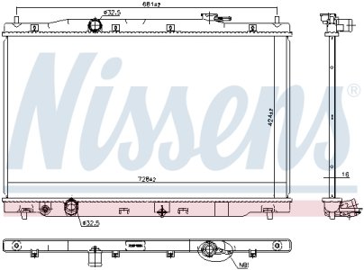 CHŁODNICA SILNIKA HONDA