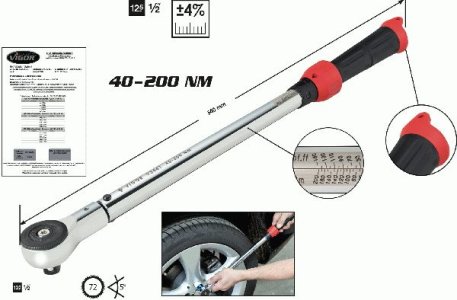 KLUCZ DYNAMOMETRYCZNY 1/2 VIGOR V3441 