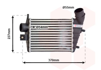 Intercooler VAN WEZEL 01004085 60619007