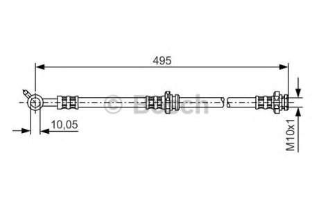 Przewód hamulcowy giętki BOSCH 1987476399 