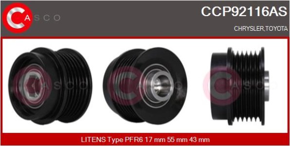 KOLO PASOWE WOLNOBIEZNE ALTERNATORA