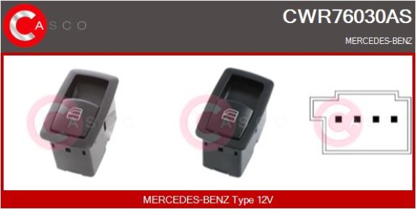 PRZELACZNIK PODNOSNIKA SZYBY PP 4PIN