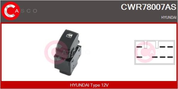 PRZELACZNIK PODNOSNIKA SZYBY PP 7PIN