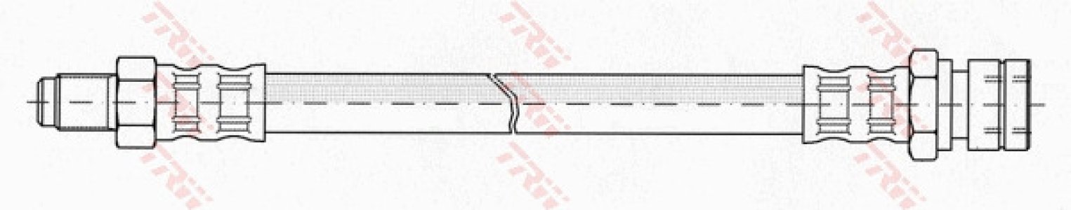 Przewód hamulcowy giętki TRW PHB123 113611775