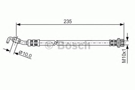 Przewód hamulcowy giętki BOSCH 1987481177 