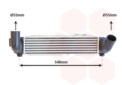 Intercooler VAN WEZEL 83004141 281904A160