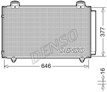 CHŁODNICA KLIMATYZACJI DENSO DCN50043 8845002240 TOYOTA