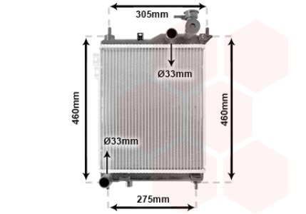 CHŁODNICA SILNIKA VAN WEZEL 82002099 253101C206 HYUNDAI