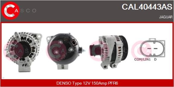ALTERNATOR 12V 150A CASCO CAL40443AS 