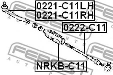DRĄŻEK KIER. NISSAN CUBE/TIDA 07- LE/PR