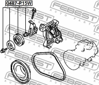 ROLKA PASKA WIELOROWK. MITSUBISHI PAJERO III 2,5TDI/L300 2,5D