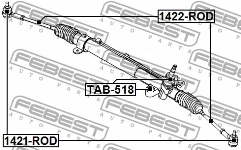 DRĄŻEK KIER. SSANG YONG RODIUS/STAVIC 2002-2013 LE/PR