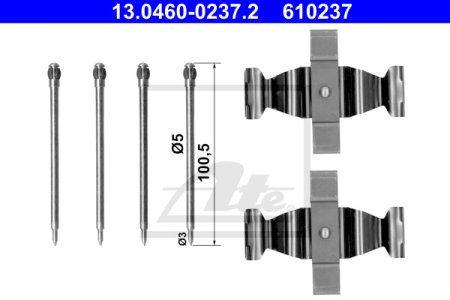 Zestaw montażowy klocków hamulcowych ATE 13-0460-0237-2 