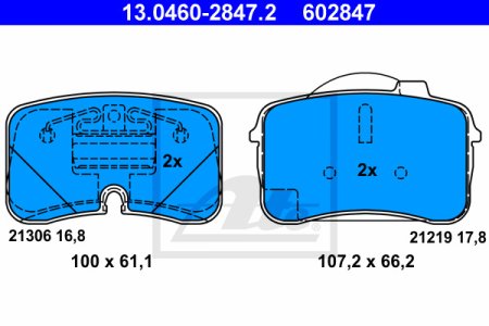 Klocki hamulcowe ATE 13-0460-2847-2 21219178